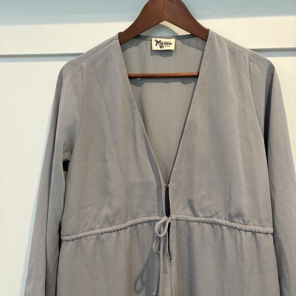 Show Me Your Mumu Roxy Romper Women Small Moss Green Plunging Tie Waist Cover Up - Picture 5 of 16